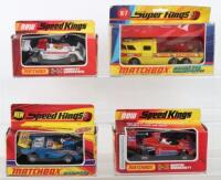 Four boxed Matchbox Superkings/Speedkings diecast vehicles