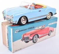 Boxed Chinese tinplate battery operated ME 612 Convertible, 1960