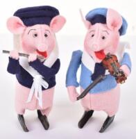 Two Schuco wind-up Pigs from ‘The Three Little Pigs’