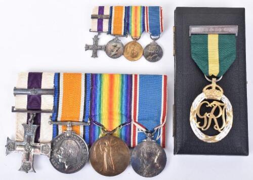 Outstanding Great War Military Cross & Bar Medal Group of Five Awarded to Captain H M Kitchen 36th Battalion Machine Gun Corps