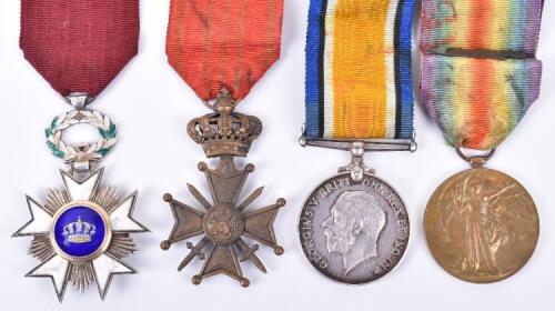 WW1 Medal Group of Four Officer Royal Marine Artillery