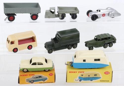 Seven various Dinky toys