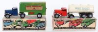 Two boxed Tri-ang Minic clockwork lorries