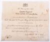 WW1 Mention in Despatches Certificate 9th Battalion Cheshire Regiment