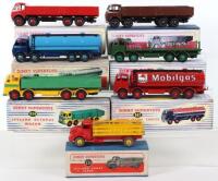 Seven repainted Dinky Supertoys