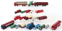 Collection of repainted Dinky vehicles