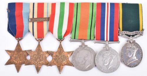 WW2 Campaign and Territorial Efficiency Medal Group of Six Royal Fusiliers