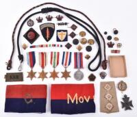 WW2 Rifle Brigade Medals and Insignia Grouping