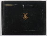 City of London Fighter Squadron, Black Cloth and Gilt Emblemed Official Record Book
