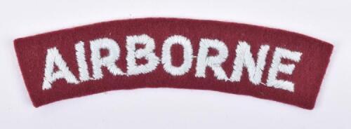 WW2 British Airborne Cloth Shoulder Title