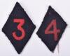 2x Royal Artillery Field Regiment Cloth Formation Signs
