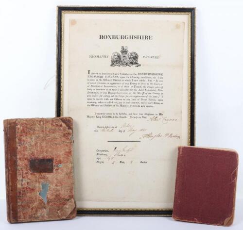 An original Enlistment Oath for the Roxburghshire Yeomanry Cavalry