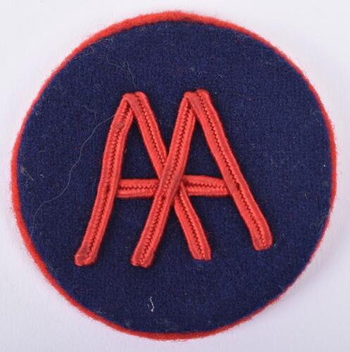 Anti-Aircraft Command India Cloth Formation Sign