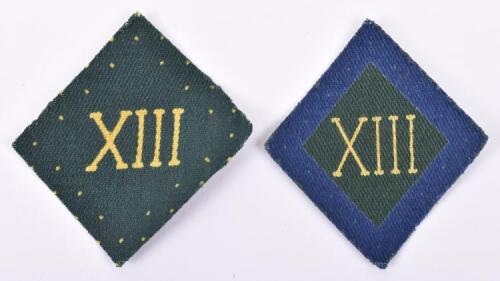 2x Somerset Light Infantry Cloth Formation Signs