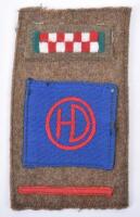 WW2 7th Battalion Argyll & Sutherland Highlanders 154th Brigade 51st Highland Division Battle Dress Combination Insignia