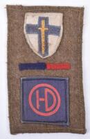 WW2 British 2nd Army Royal Artillery 51st Highland Division Battle Dress Combination Insignia