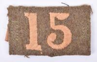 WW1 VTC 15th Reserve Training Battalion Slip-on Shoulder Title