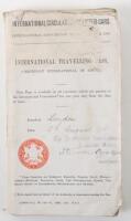 International Travelling Pass (Certificate international de Route) Issued August 1911 for Triumph Motor Cycle to a William Ernest Best