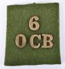 Great War Oxfordshire University 6th Officer Cadet Battalion Slip-on Shoulder Title