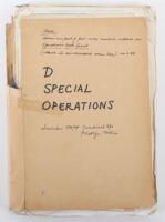Unusual Research File Relating to World War 2 Allied Eastern Fleet Submarine Special Operations mostly 1944