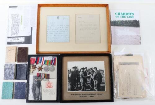 Exceptionally Important Ephemera, Photographs and Medals to Captain (temporary Major) acting Lieutenant Colonel Douglas Archibald Bain (53458) Royal Armoured Corps. Bain was responsible in the leadup to D-Day for developing and perfecting the famous "Swim