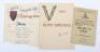 Menu Cards signed by Field Marshal Montgomery&rsquo;s Security Police