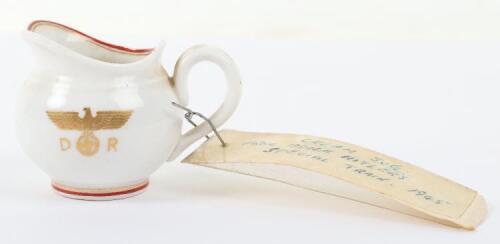 Creamer Jug "liberated" from Adolf Hitler's Personal Train by Cpl Whitney