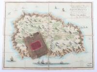 Geographical Plan of The Island & Forts of Saint Helena by Lieut R P Read and Retailed by Burgis & Barfoot, London 1815