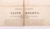 Geographical Plan of The Island & Forts of Saint Helena by Lieut R P Read and Retailed by Burgis & Barfoot, London 1815 - 6