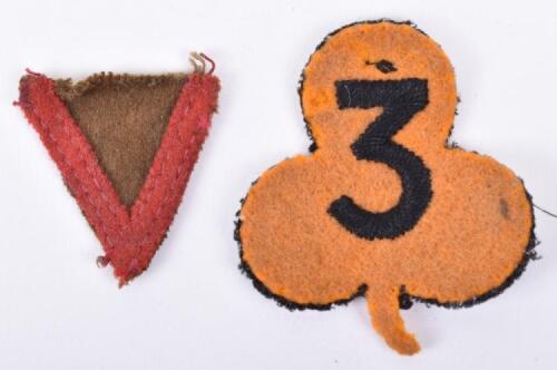 2x WW1 Cloth Battalion Signs