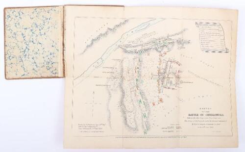 Scarce India Sikh War Sketch of the Battle of Chilleanwala (Chillianwala) 1849 Published by James Wyld