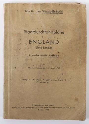 Stadtdurchfahrtplane England 2 Auflage 1941