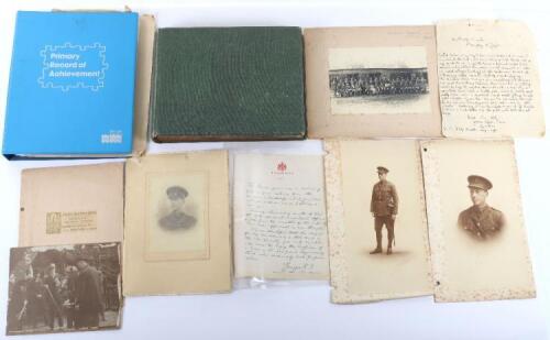 Papers and Photograph Album belonging to Captain Gordon Branfoot 5th Battalion Northumberland Fusiliers