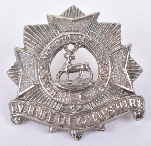 1st Volunteer Battalion Bedfordshire Regiment Forage Cap Badge