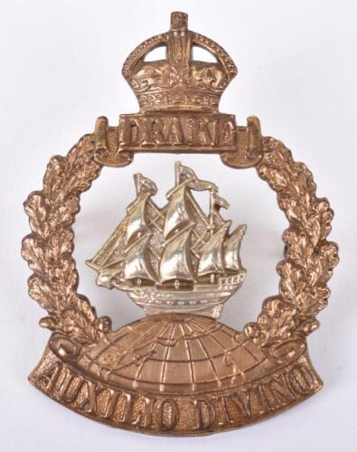WW1 Drake Battalion Royal Naval Division Cap Badge