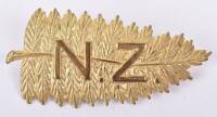 Boer War Kings Colonials New Zealand Contingent Slouch Hat Badge