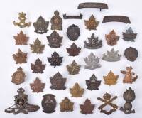 35x Canadian Expeditionary Force Collar Badges