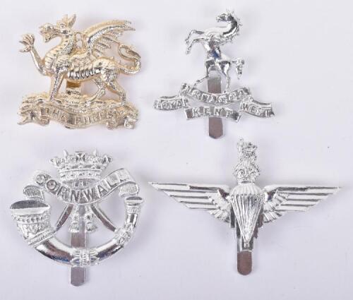 4x British Infantry Regiments Anodised Cap Badges