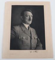 Large Formal Hoffmann Photograph of Adolf Hitler with Ink Signature