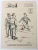 Seymour Three Humorous Home Guard Pen & Ink Drawings, - 2