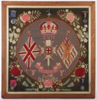 Fantastic Example of a 2nd Battalion Royal Sussex Regiment Embroidery