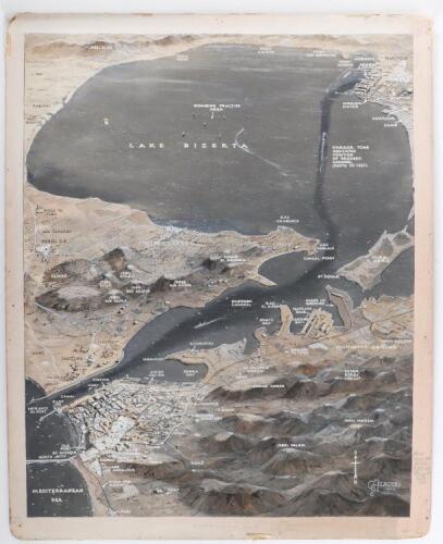 Original Artwork by G.H.Davis, View of Lake Bizerta