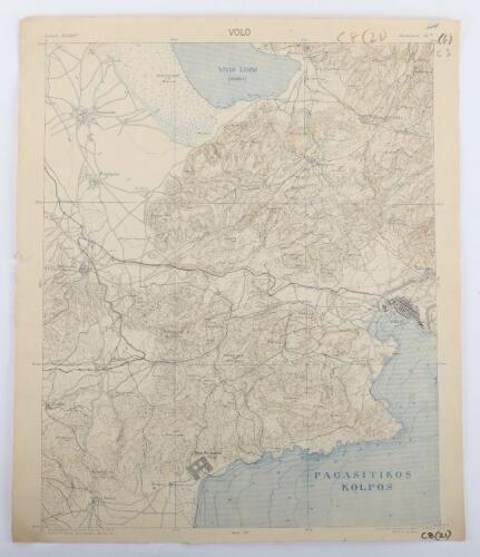 Greece 1:75,000 WWI period 8 sheets