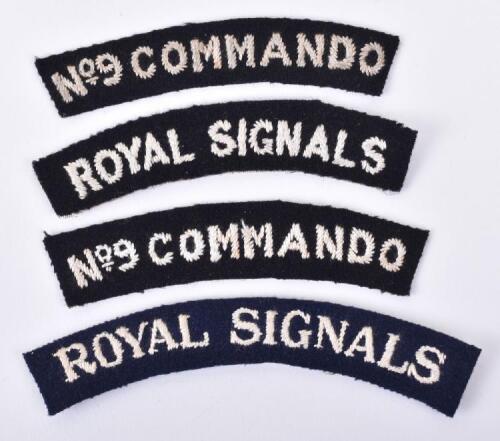 Royal Signals No9 Commando Cloth Shoulder Titles