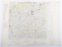 Maps. Deutsche Heeresgitter Baustoffkarte des Europaischen Russland Wartime dates