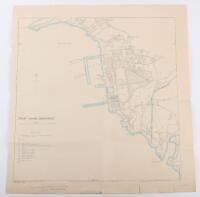 Map Tivat Naval Dockyard (in Zeljanoyo Bay)scale 1 inch to 250 feet. War Office 1943