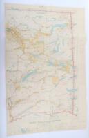 East Lillooet Sheet, Department of Lands, British Columbia, Jan 4th 1926 Large coloured map