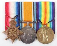 British 1914 Star Medal Trio Essex Regiment Died of Wounds in 1918 Serving with the 5th Battalion Connaught Rangers