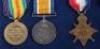 Framed WW1 1914-15 Star Medal Trio Royal Scots - 2