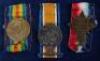 Framed WW1 1914-15 Star Medal Trio Royal Scots - 4